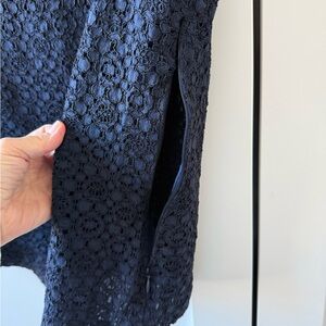 Boden Navy Laced Lined Top